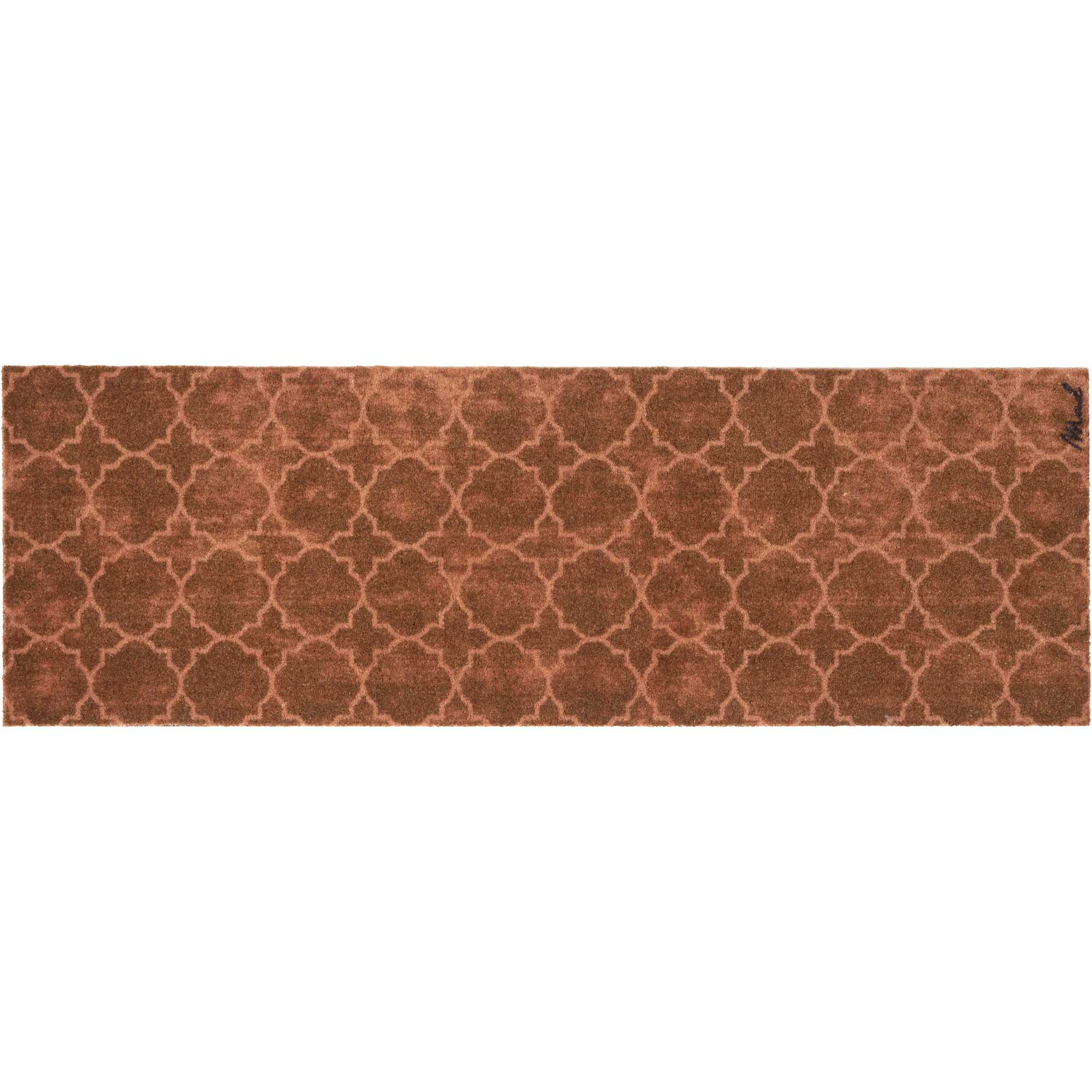 Will Geometric Washable Runner Mats In Camel Brown